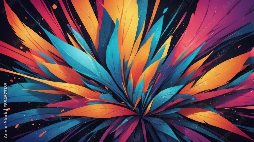 abstract background with flowers abstract background with flowers