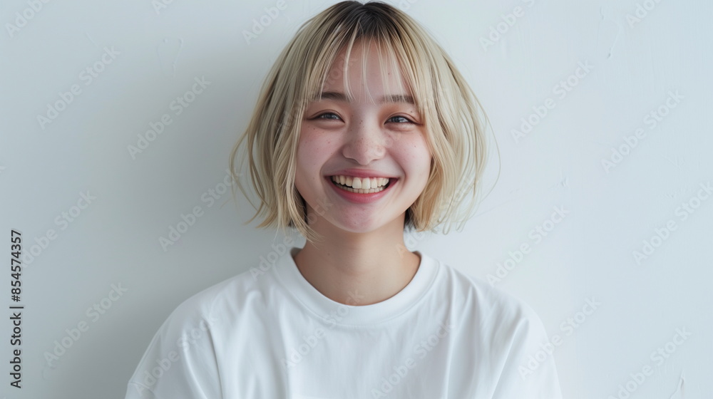かわいいブロンドの若い女性 かわいいブロンドの若い女性