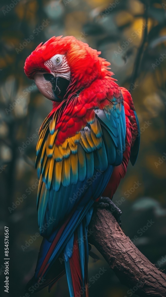 Obraz premium Full body of a parrot wildlife animal bird.