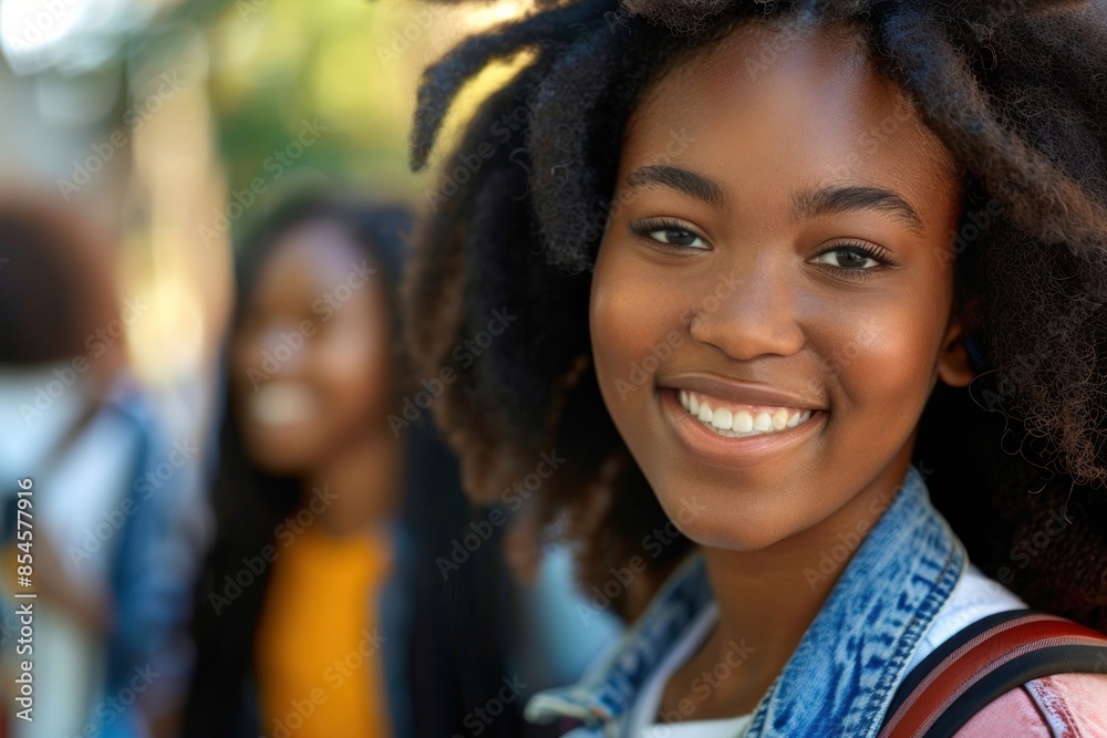 Happy Black women Students dimples person human. Happy Black women Students dimples person human.