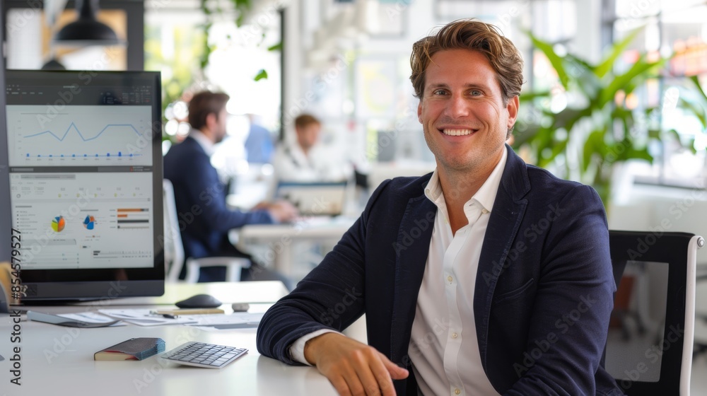 The smiling office professional The smiling office professional