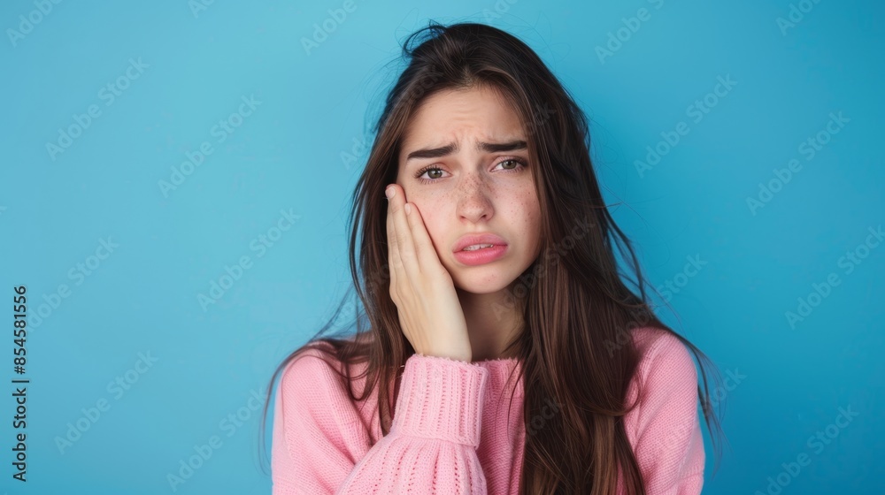 The woman with toothache