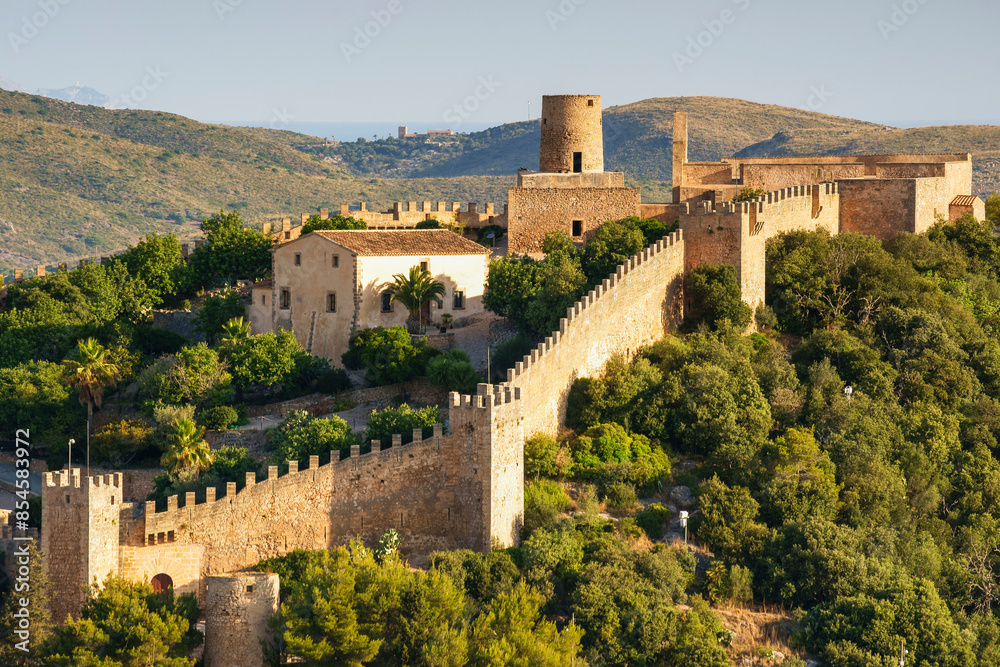 Fototapeta premium Castle of Capdepera, 14th century. Capdepera. Mallorca.Balearic Islands. Spain.