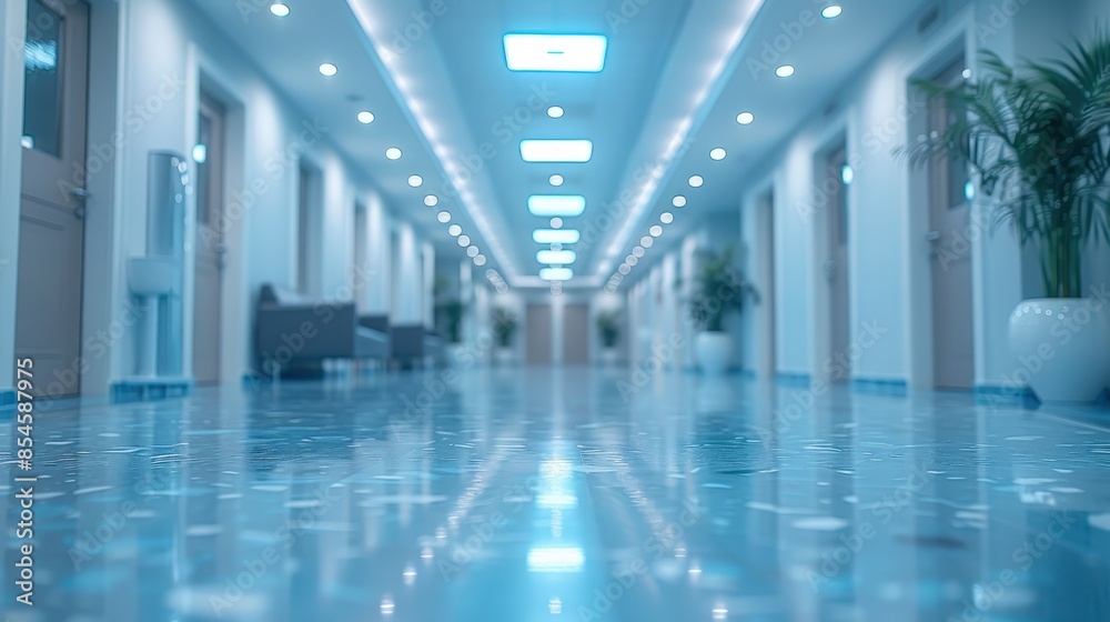 Abstract blur hospital and clinic interior for background Abstract blur hospital and clinic interior for background