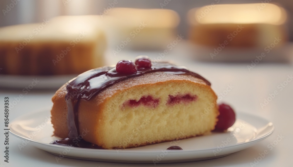 view of aesthetic roll cake is a sponge cake that is baked using a shallow pan filled with jam or bu view of aesthetic roll cake is a sponge cake that is baked using a shallow pan filled with jam or bu