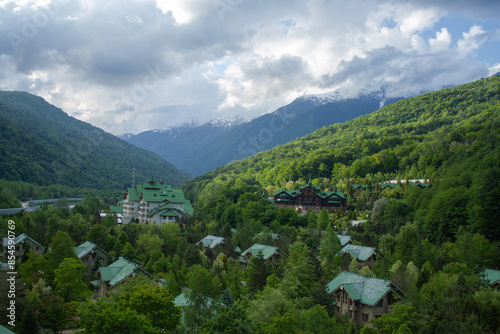 Rosa Khutor mountains panoramic view landscape