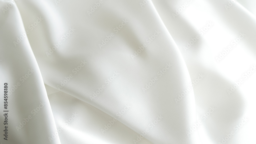 Obraz premium white silk fabric background copy space