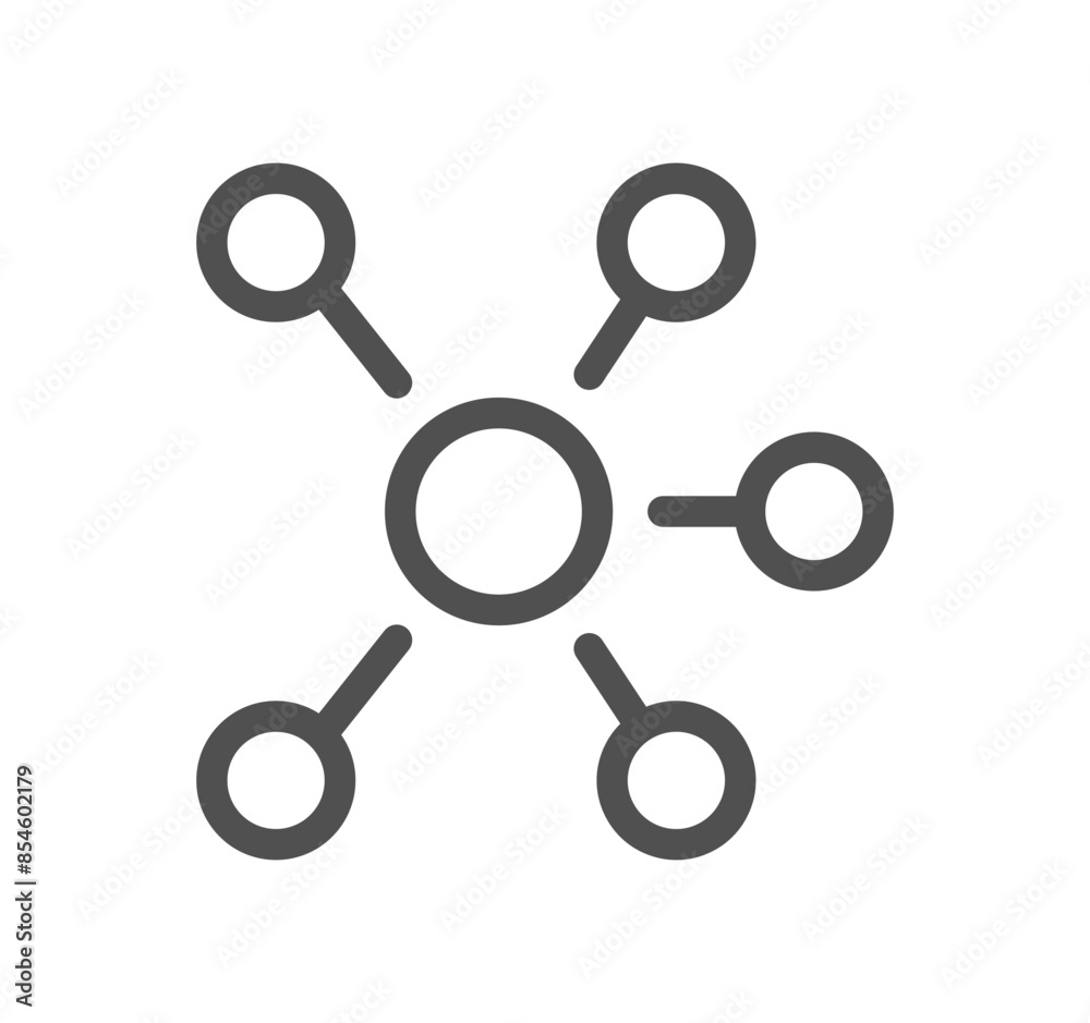 Core values as trust related icon outline and linear vector.
