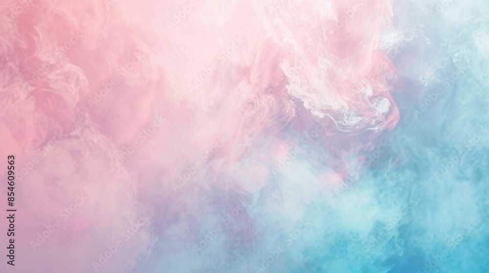 Abstract Pastel Color Clouds with Copy Space: Serenity and Imagination