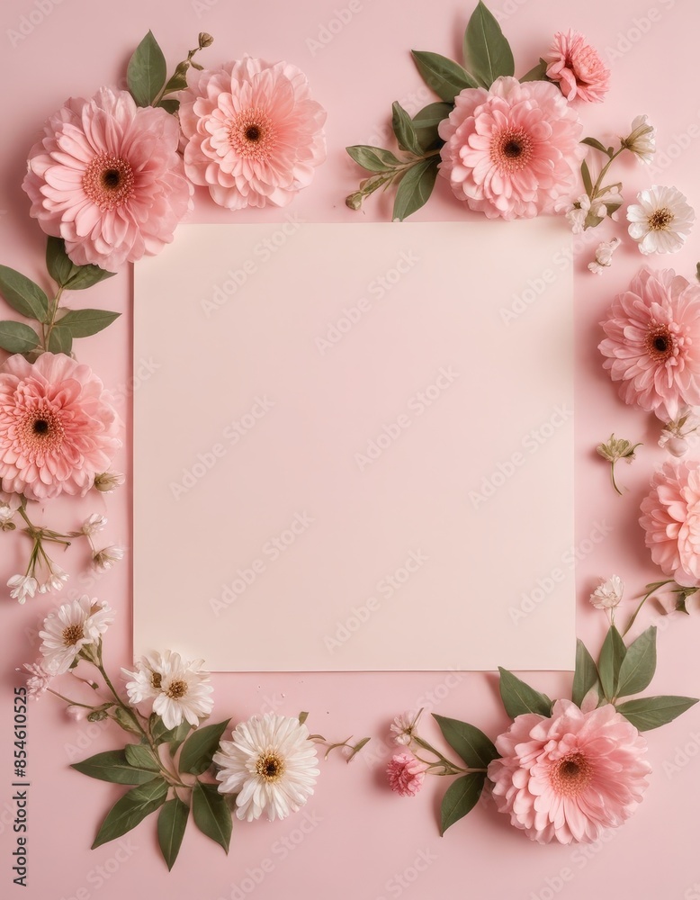 pink rose frame pink rose frame