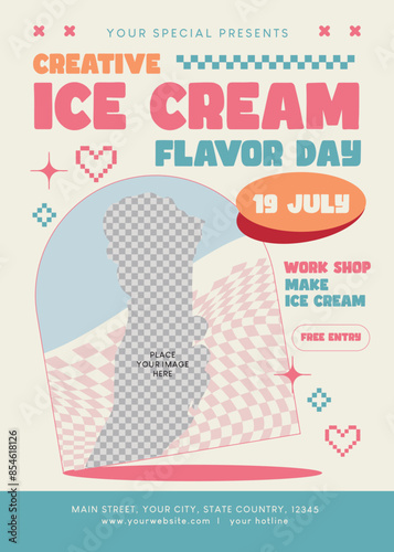 Ice Cream Workshop Flyer