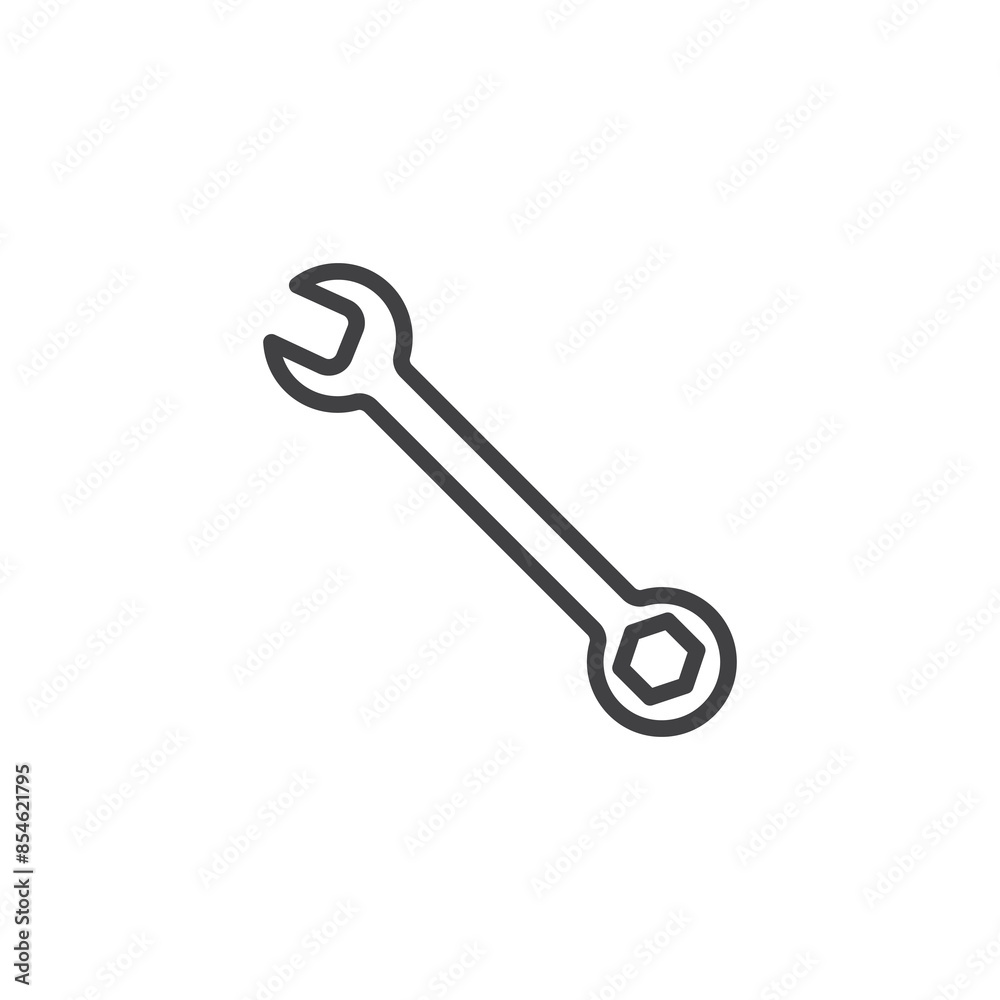 Wrench line icon Wrench line icon