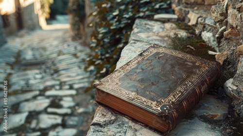 Medieval Village Book | Billboard mockup | Landscape mockup