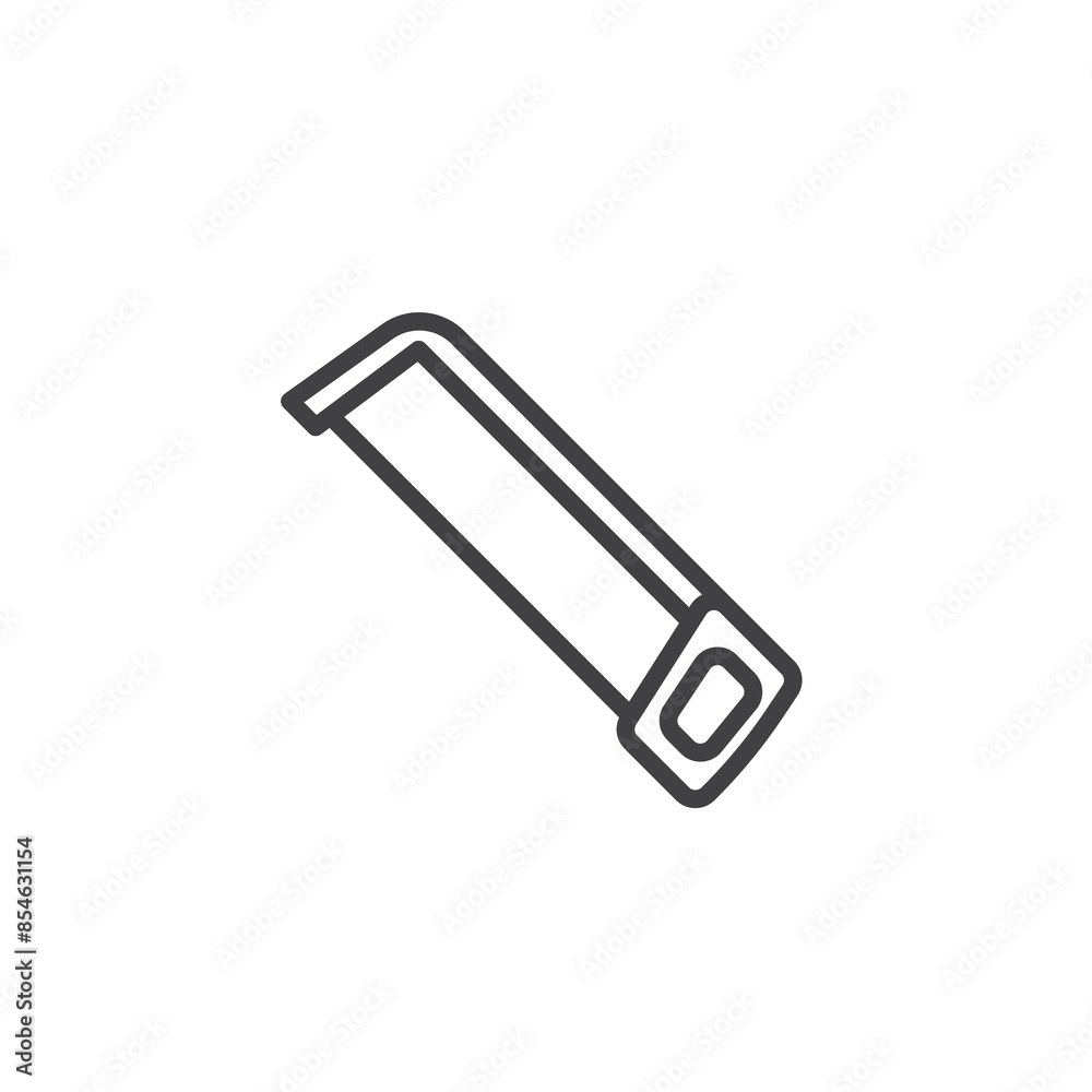 Hacksaw tool line icon Hacksaw tool line icon