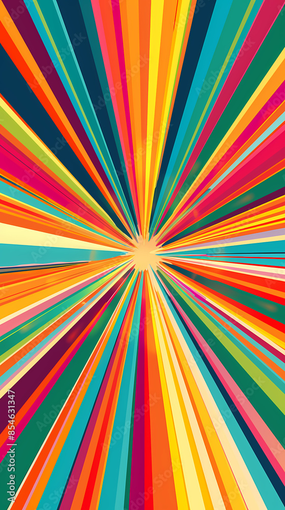 Colorful lines in the center of the optical illusion pattern Colorful lines in the center of the optical illusion pattern