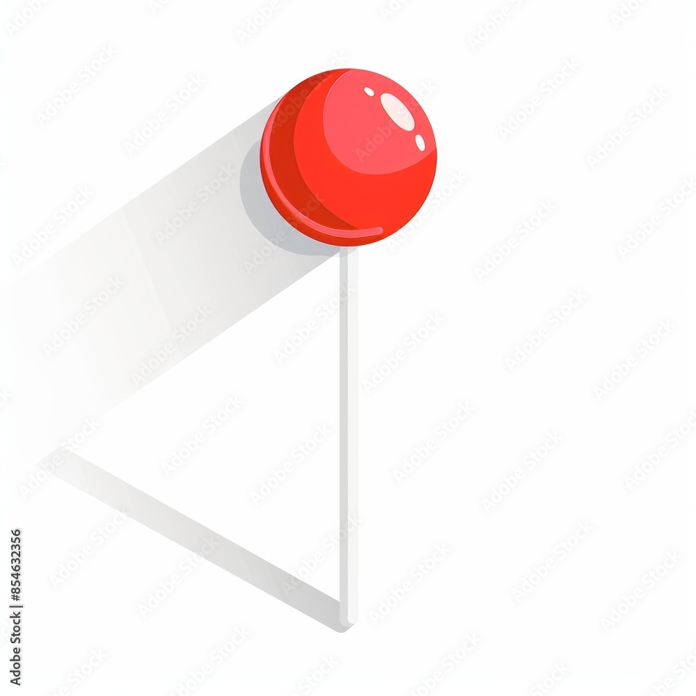 Iron station icon with a 3D traffic sign shaped as a red circle Iron station icon with a 3D traffic sign shaped as a red circle