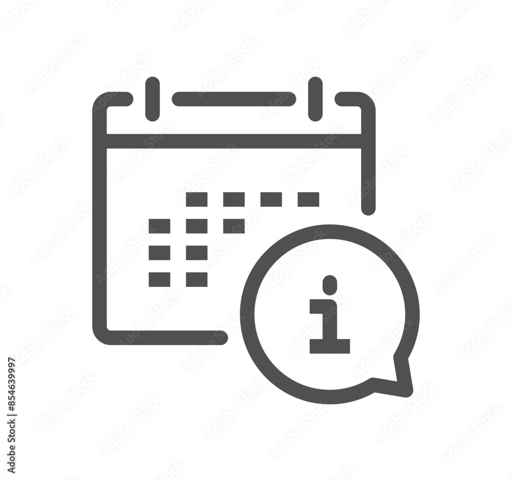 Fototapeta premium Reception related icon outline and linear vector.