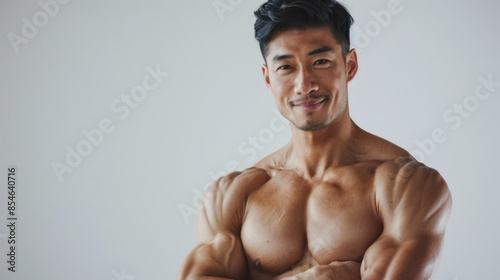 A person posing for a photo with their arms crossed, conveying a sense of confidence or casualness photo