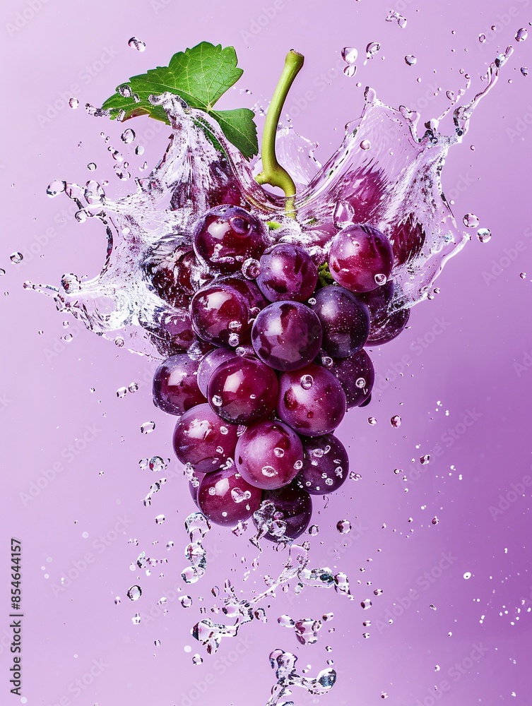 Grape Rising, Purple Background Grape Rising, Purple Background
