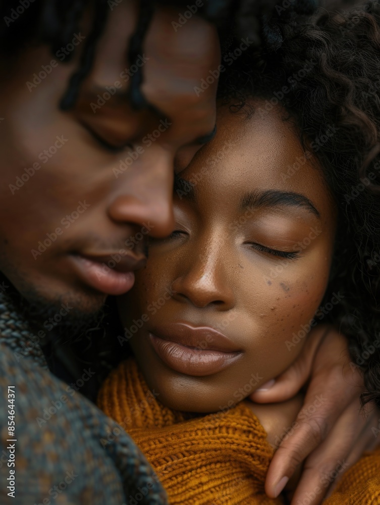 A loving couple embracing each other