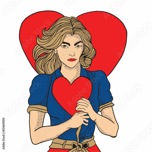 clasic girl with beautifull in love
