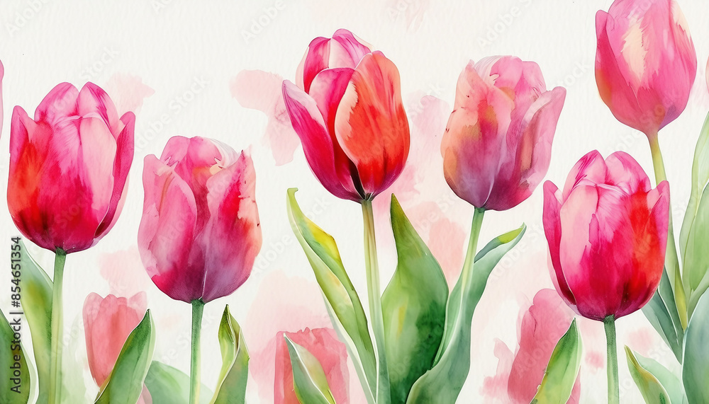 watercolour tulip wallpaper watercolour tulip wallpaper