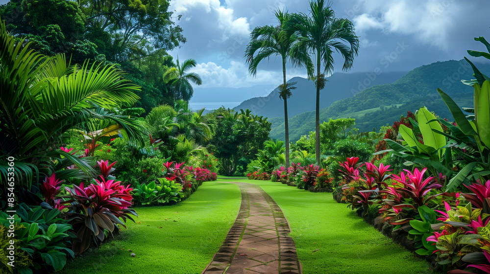 The lush botanical gardens in Martinique amazing Caribbean The lush botanical gardens in Martinique amazing Caribbean