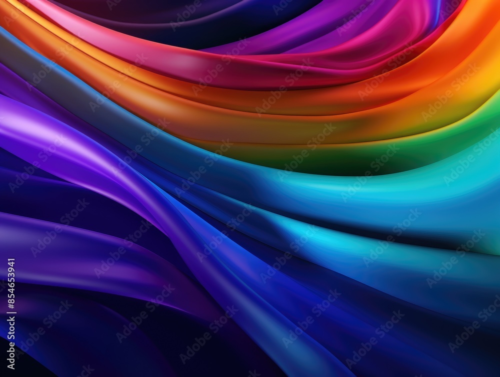 Fototapeta premium A bright and colorful rainbow background perfect for creative projects