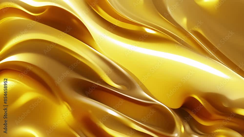 Flow of shiny golden liquid in slow motion. Silky golden color animation video background. Abstract shiny silky gold color moving around 4k video Flow of shiny golden liquid in slow motion. Silky golden color animation video background. Abstract shiny silky gold color moving around 4k video
