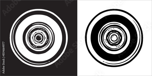 IIlustration Vector graphics of Skate icon