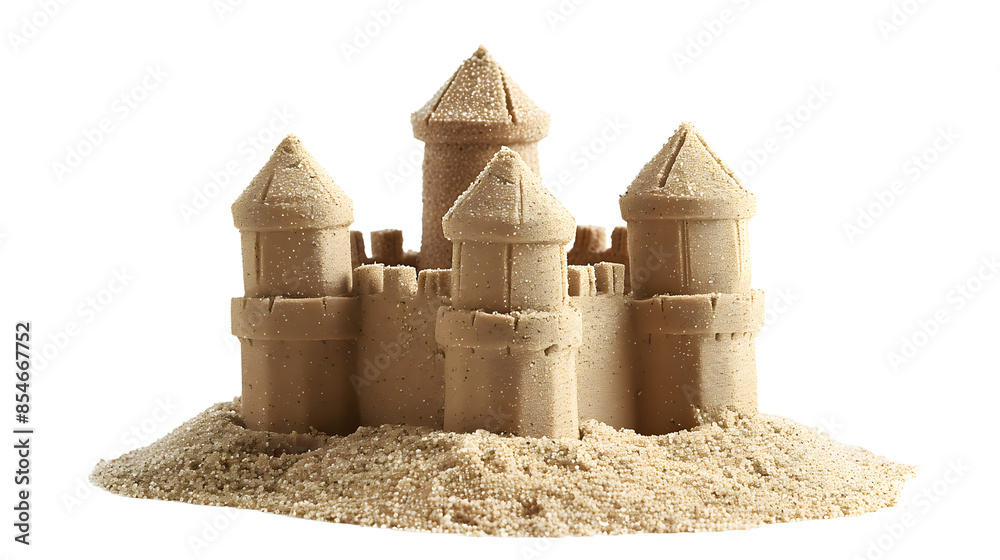 Sand Castle on Transparent Background Sand Castle on Transparent Background