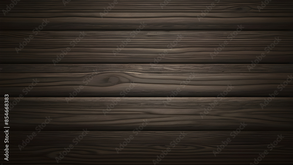 Fototapeta premium Dark brown wooden planks forming rustic background texture