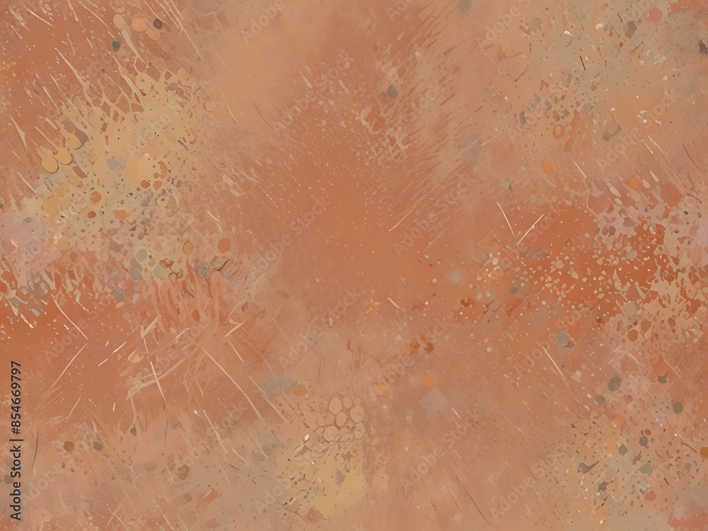 Fototapeta premium Retro noise with dust texture, peach pastel color, old wall.