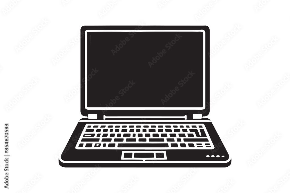 Computer Set vector silhouette Illustration artwork Computer Set vector silhouette Illustration artwork