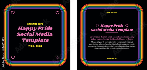 Social Media post template world pride