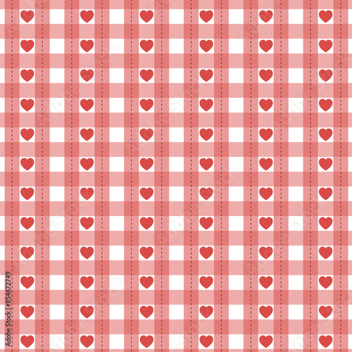 Vector Pattern Hearts Background Love