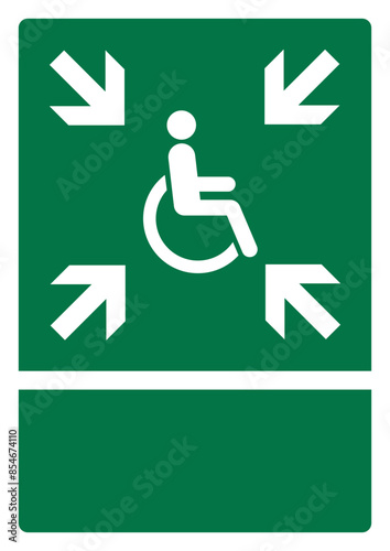 iso emergency and first aid safety signs evacuation temporary refuge your custom message here portrait size a4/a3/a2/a1