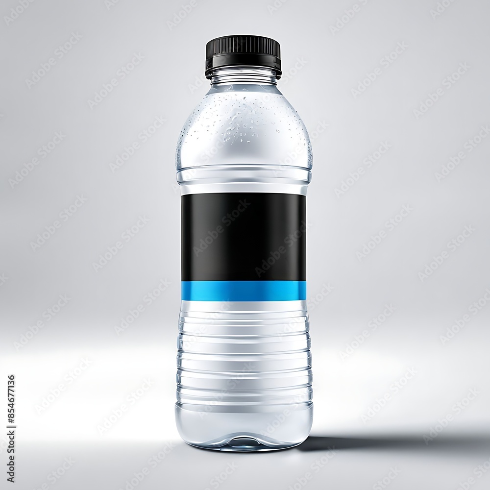 Mockup plastic bottle with a blank label, perfect for sports drinks and other beverages. Clean design, ready for branding. Isolated on white background Mockup plastic bottle with a blank label, perfect for sports drinks and other beverages. Clean design, ready for branding. Isolated on white background