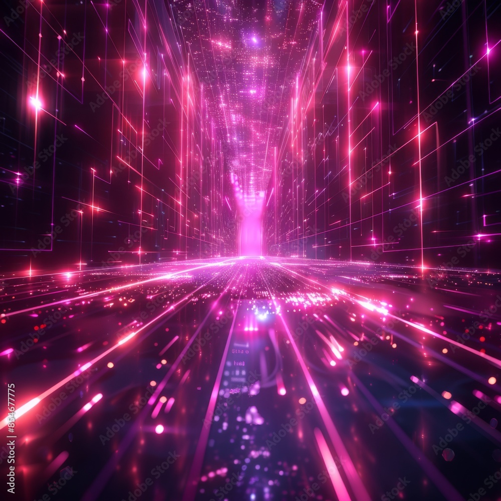 未来的な光の幾何学模様背景 未来的な光の幾何学模様背景