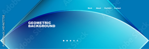 Circle triangle geometric web site page template. Vector Illustration For Wallpaper, Banner, Background, Card, Book Illustration, landing page