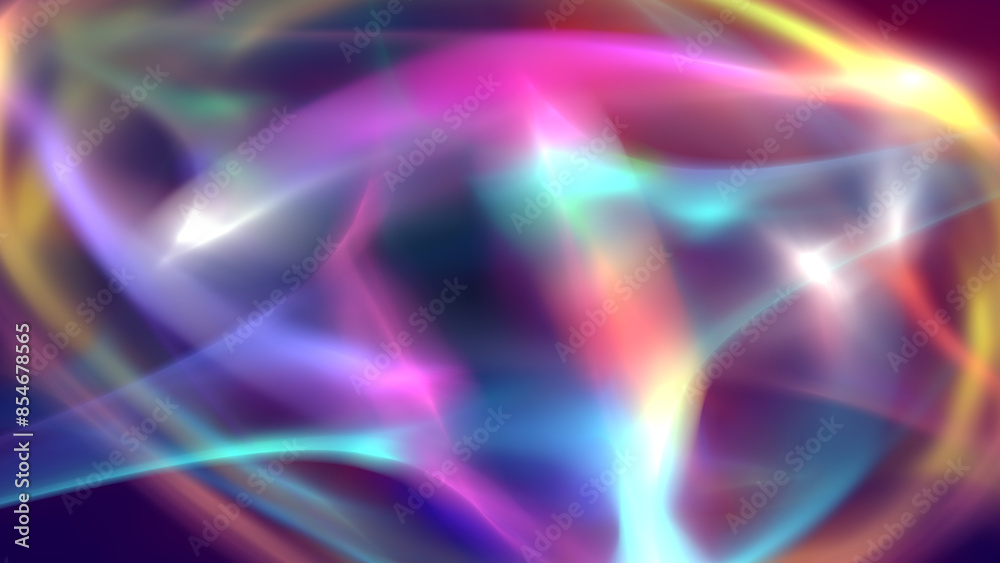 Naklejka premium background neon line wave illustration