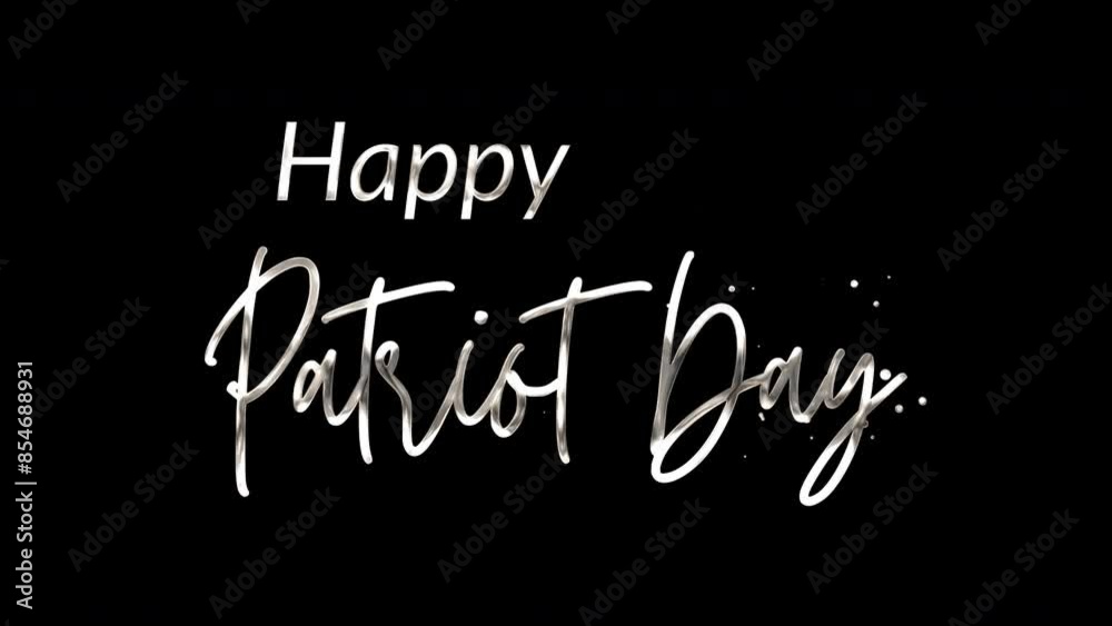 Elegant 4K Happy Patriot Day text animation with white ink droplets forming flowing calligraphy. Glowing effect, transparent background, perfect for commemorative events.
Elegant 4K Happy Patriot Day text animation with white ink droplets forming flowing calligraphy. Glowing effect, transparent background, perfect for commemorative events.
