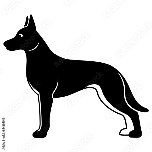 Vector illustration of a dog