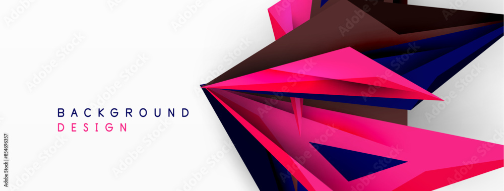 Minimal geometric abstract background. Low poly dynamic triangle design. Trendy techno business template for wallpaper, banner, background or landing Minimal geometric abstract background. Low poly dynamic triangle design. Trendy techno business template for wallpaper, banner, background or landing