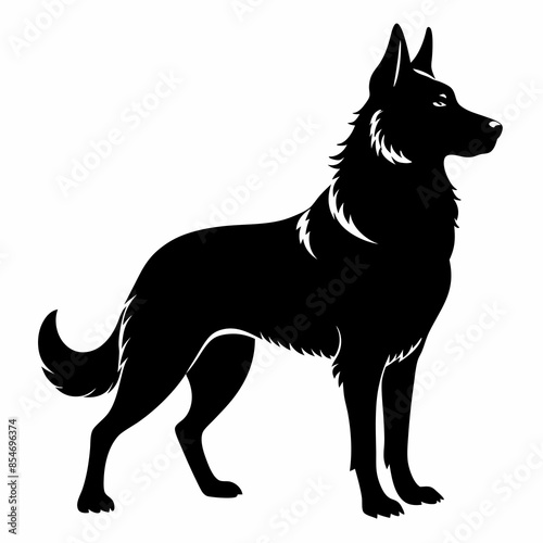 Vector illustration of a dog