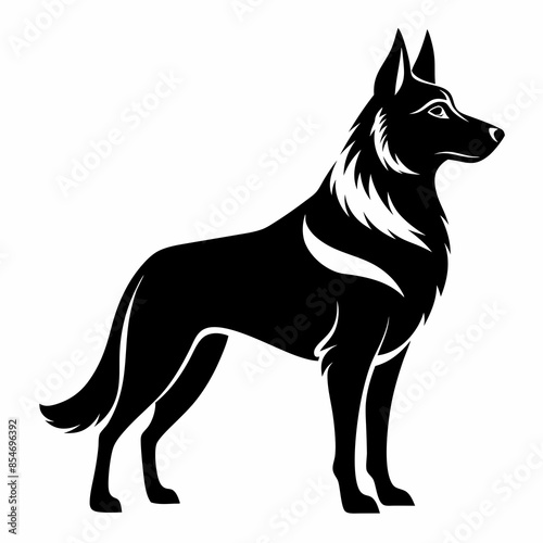 Vector illustration of a dog