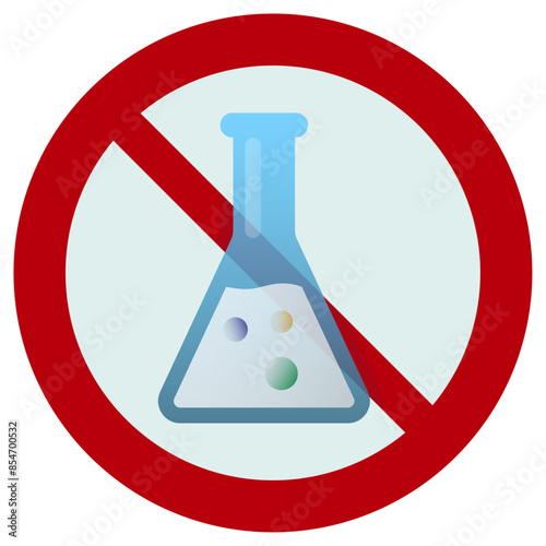 GMO free colored icon. Food allergen icon. Round sticker for product packaging