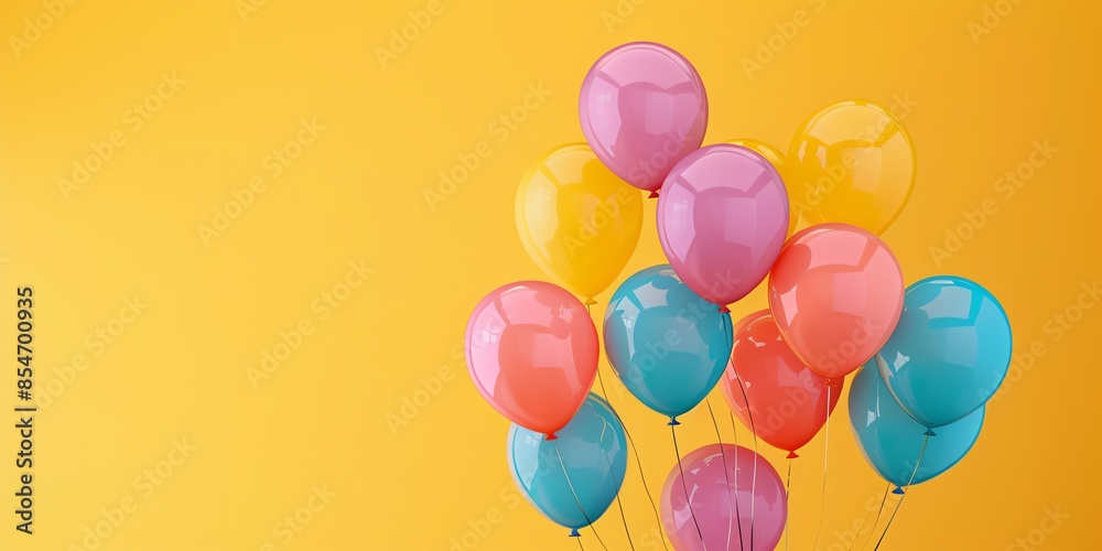wallpaper baloon bunch for celebrate birthday kids event
