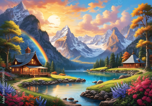 lake in the mountains