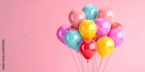 wallpaper baloon bunch for celebrate birthday kids event